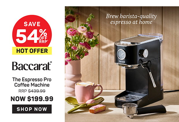 Baccarat The Espresso Pro Coffee Machine