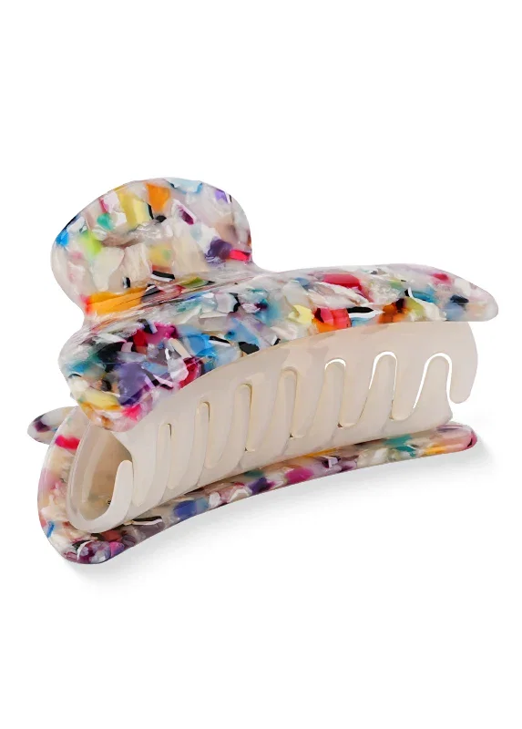 Image of Rainbow Confetti Tortoise Shell Claw Clip