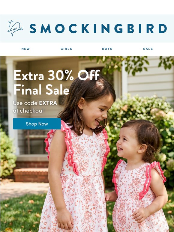 FINAL SALE: Extra 30% Off — Don’t Miss This
