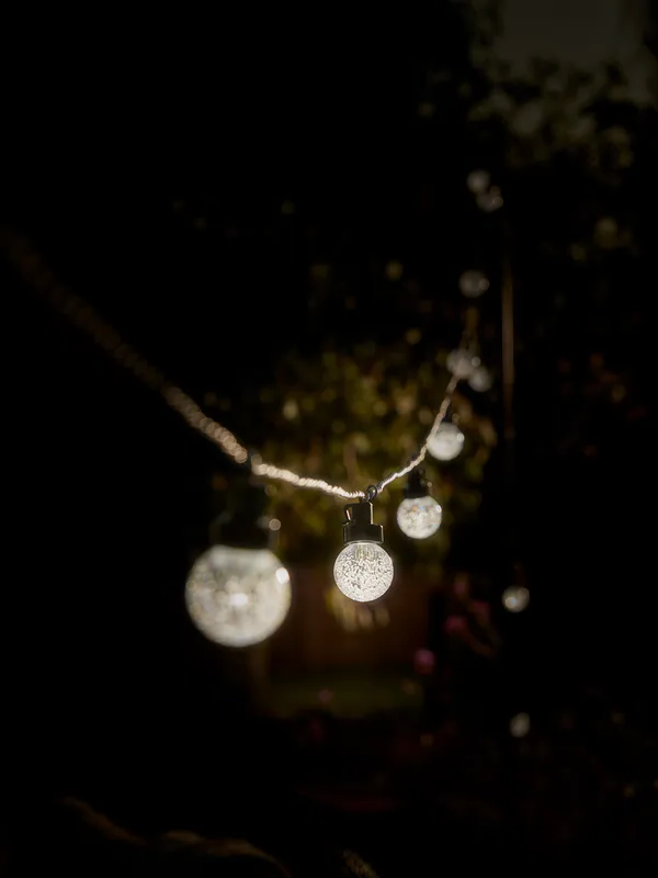 Glass Globe Festoon Lights
