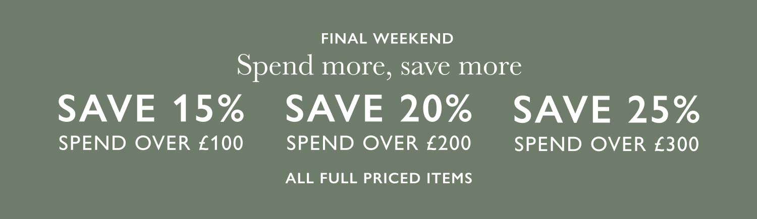 Spend more, Save more - shop the event today!
