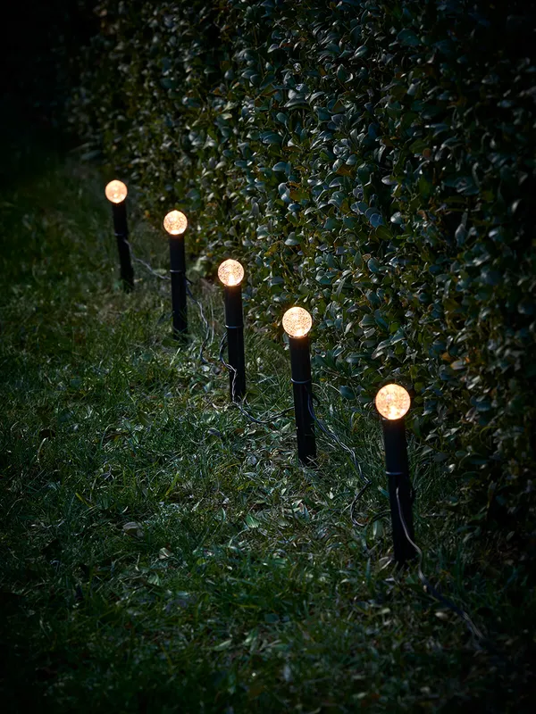 Crackle Glass Decorative Solar Stake Lights