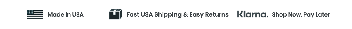 Made in USA, Free USA/UK Shipping & Returns, Shop Now Pay Later