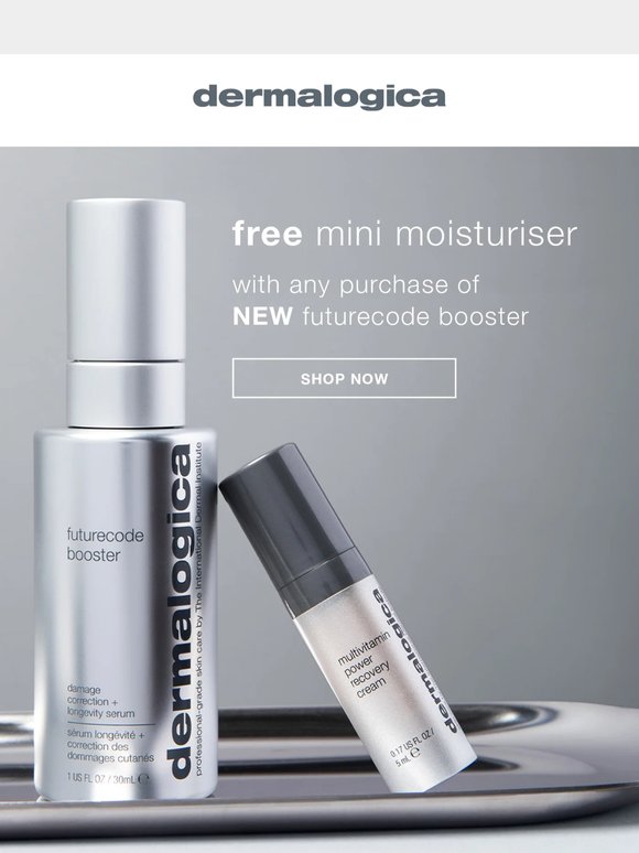 Your complimentary mini + new futurecode booster are waiting!