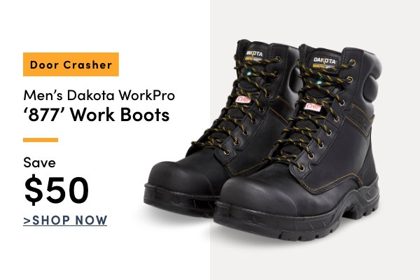Door Crasher Men's Dakota WorkPro '877' Work Boots Save $50