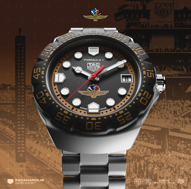 TAG Heuer Formula 1 Solargraph x Indy 500 close-up
