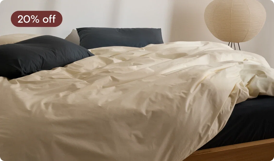 Shop 20% off Warm White in Jude Organic Cotton
