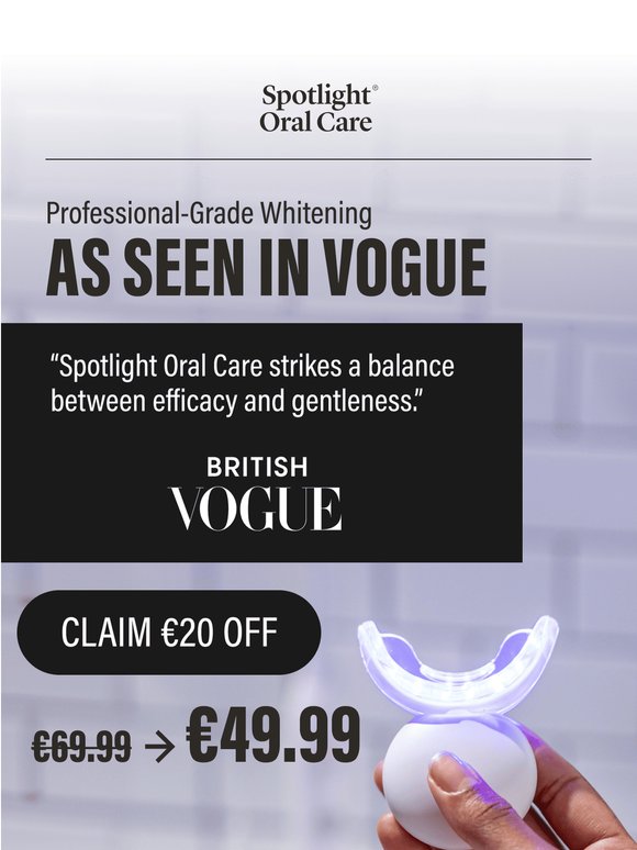 ✨ Vogue Loves Our LED Whitening Kit