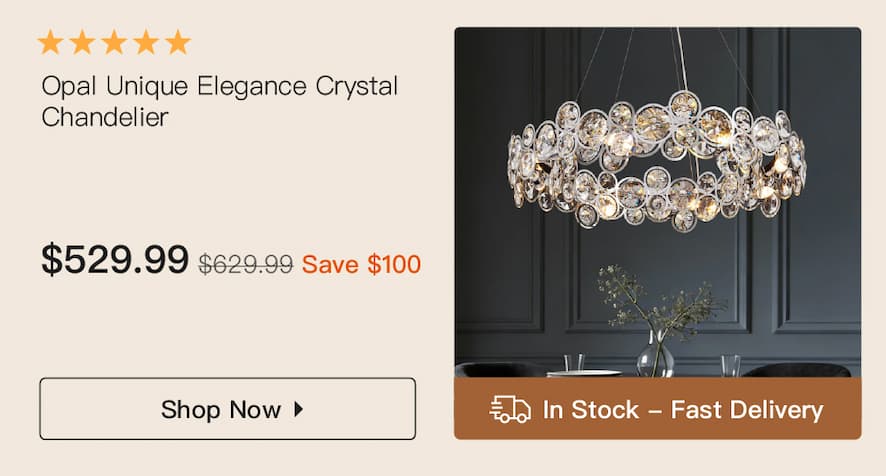 Opal Unique Elegance Crystal Chandelier