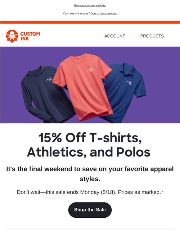 ⏰ Clock's ticking—t-shirts sale ends Monday!