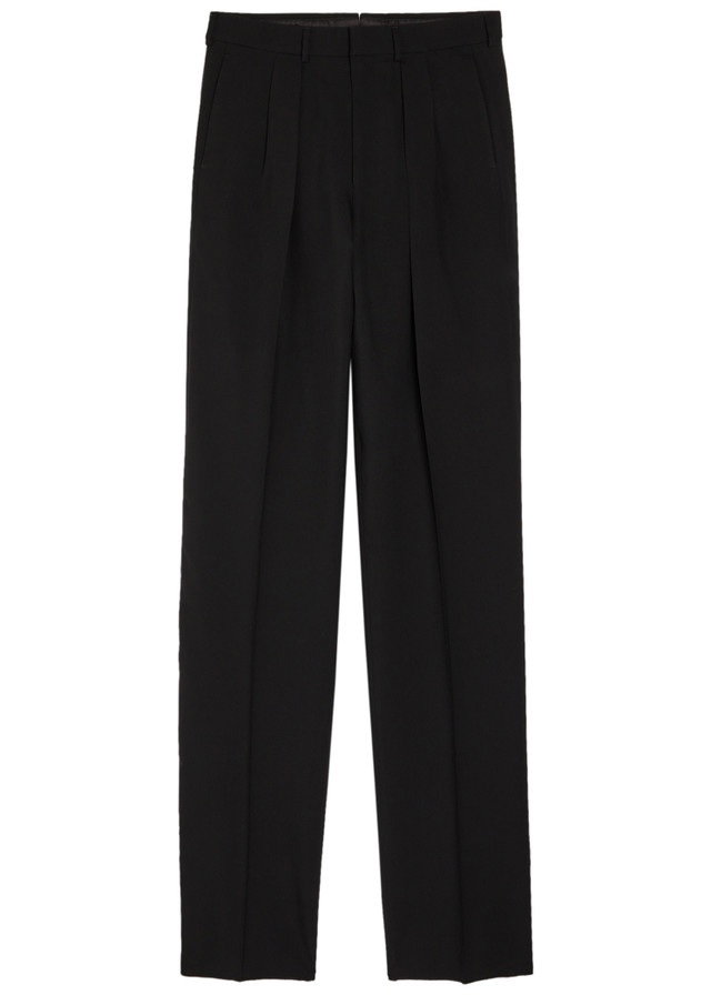 TOM FORD Double pleat wool-blend trousers