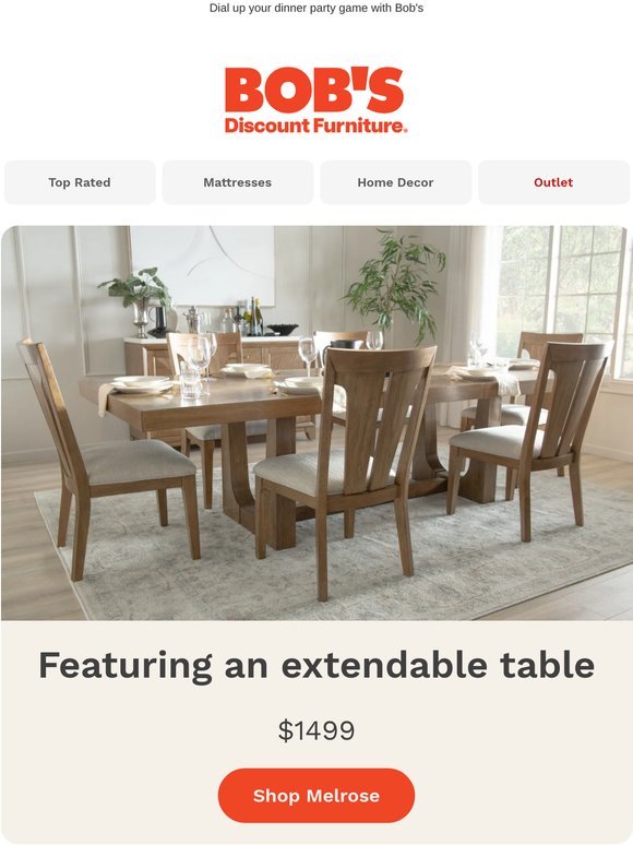NEW arrival: the Melrose dining room