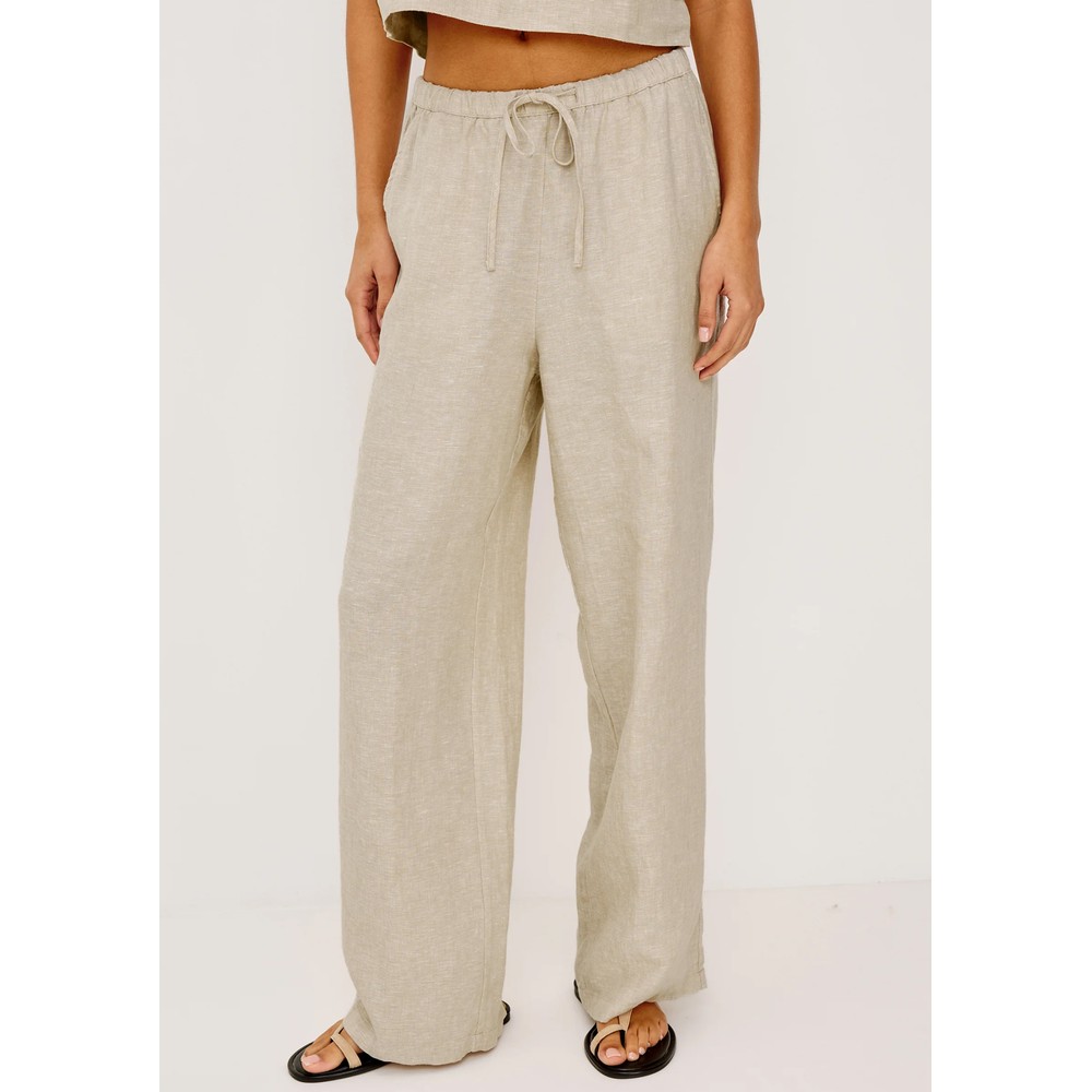 Image of Emmie Crop Trousers - Flax