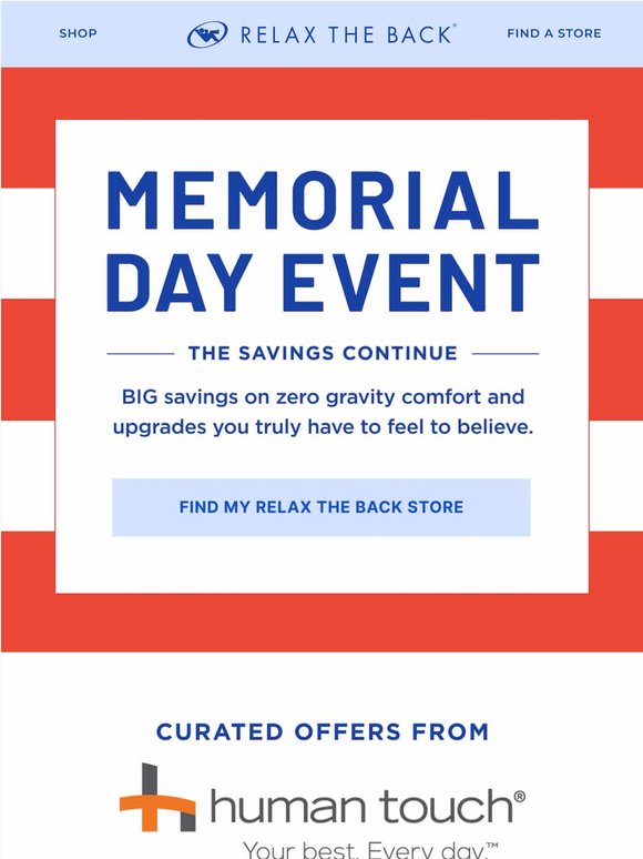 Memorial Day Sale continues