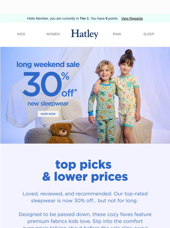 ✨ 30% Off The Sleepwear Parents Trust