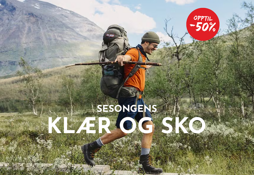 Kampanje: sesongens klær og sko opptil -50%