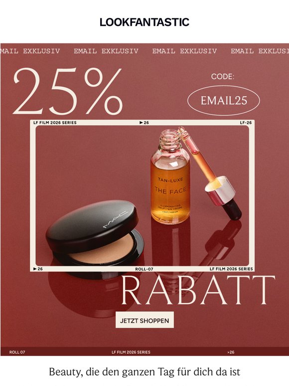 25 % | Beauty, die den ganzen Tag für dich da ist