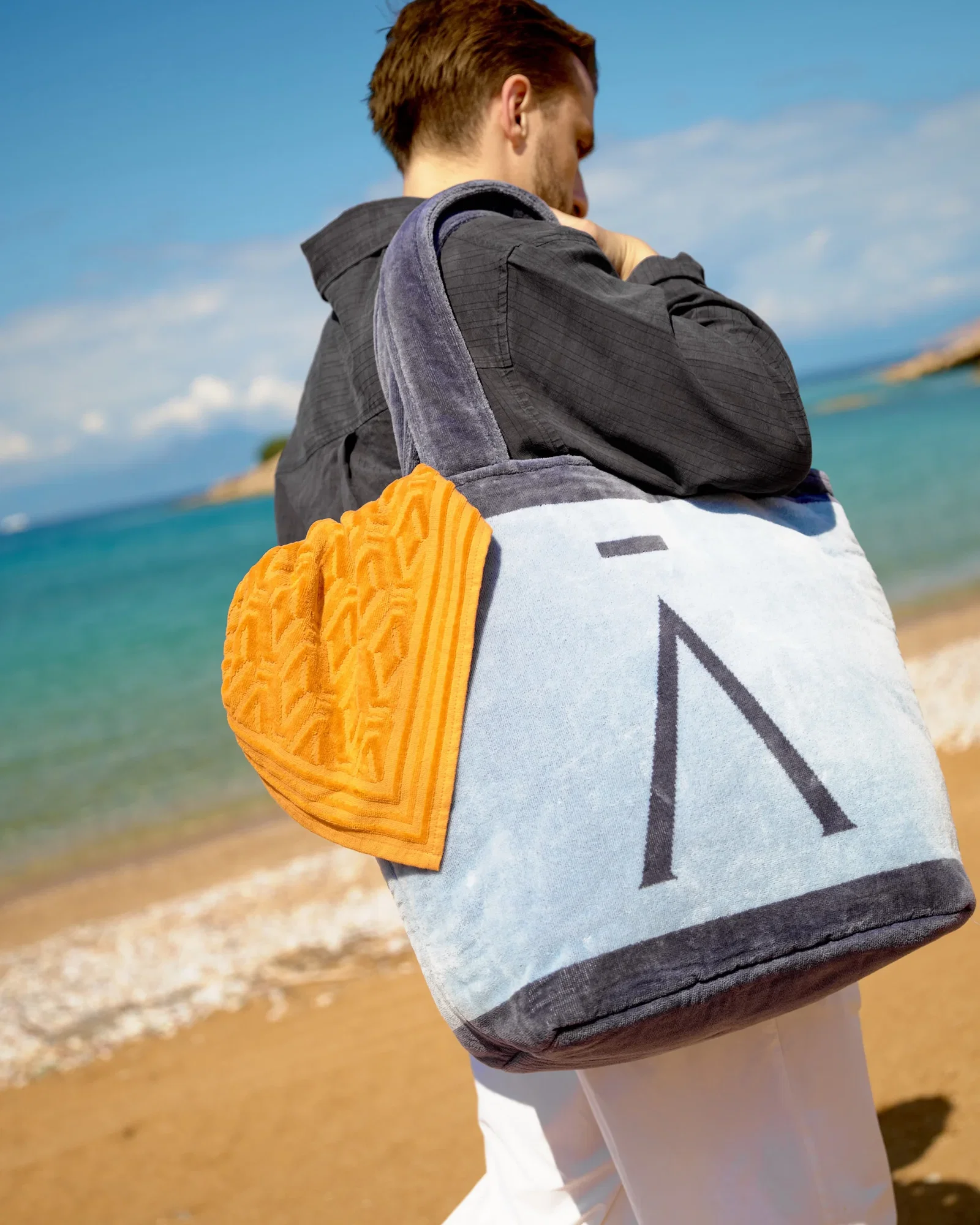 'A' Logo Beach Bag