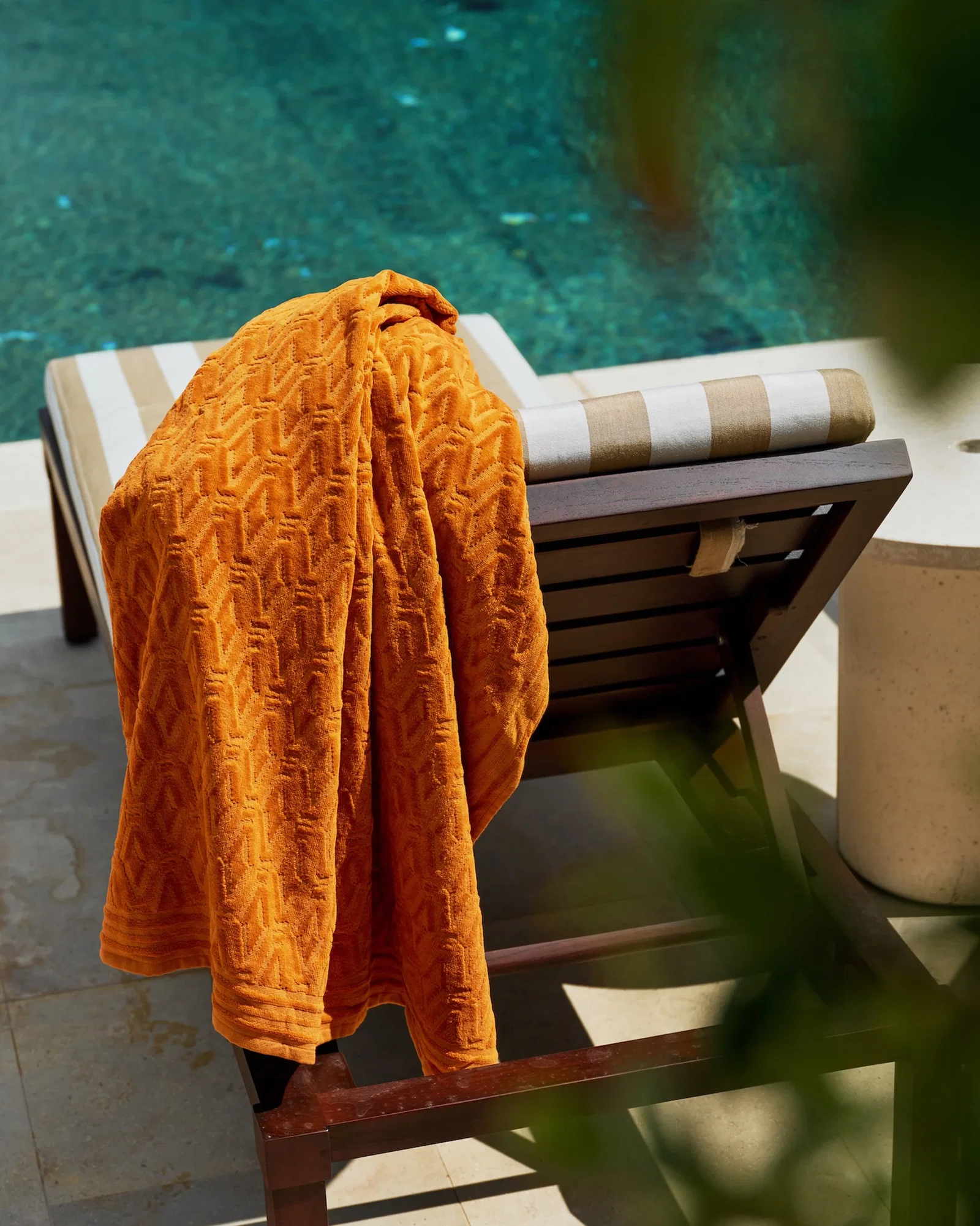 Jacquard Monogram Beach Towel