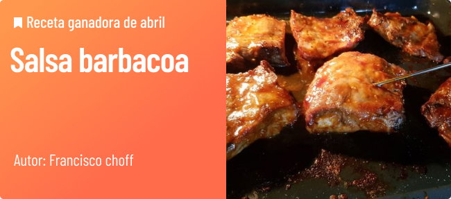 Receta ganadora de abril