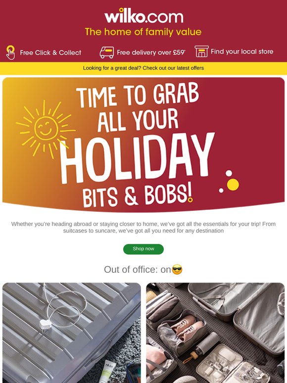 Get all your holiday essentials at wilko