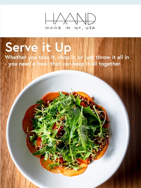 It's salad season. Your bowl should be worthy of it.