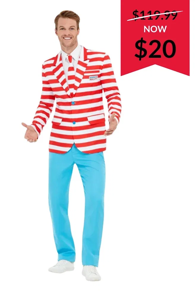 Wheres Wally Suit Mens Costume