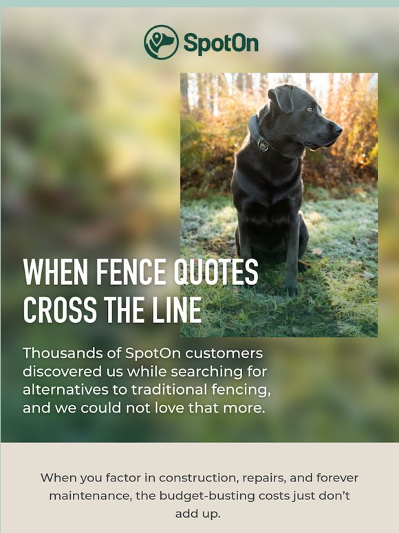 “Our quote for wood fencing STARTED at $18,000”