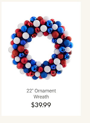 22" Ornament Wreath