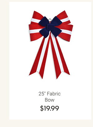 25" Fabric Bow