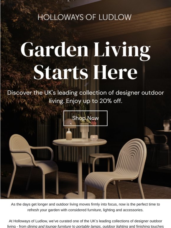 Savings on Garden Living Starts Here - Furniture, Lighting & More