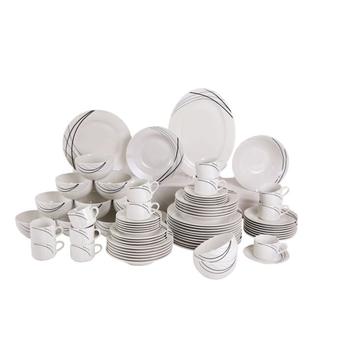 Geschirrset Kayla, 74-teilig, für 12 Personen , multi-color
