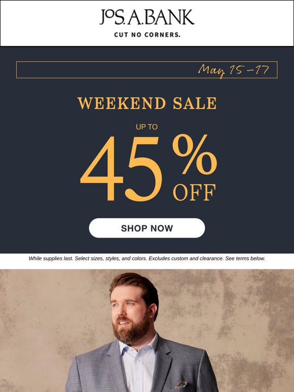 Up to 45% off? Happening now!