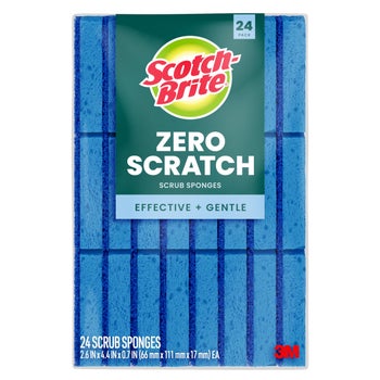 Scotch-Brite Zero Scratch Sponge, 24-Count