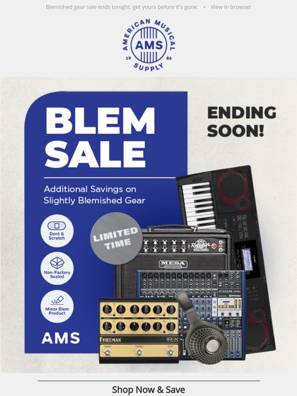 FINAL DAYS to Save More on Gently Used Gear!