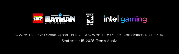 Lego Batman: Legacy of the Dark Knight, Intel Gaming Logo