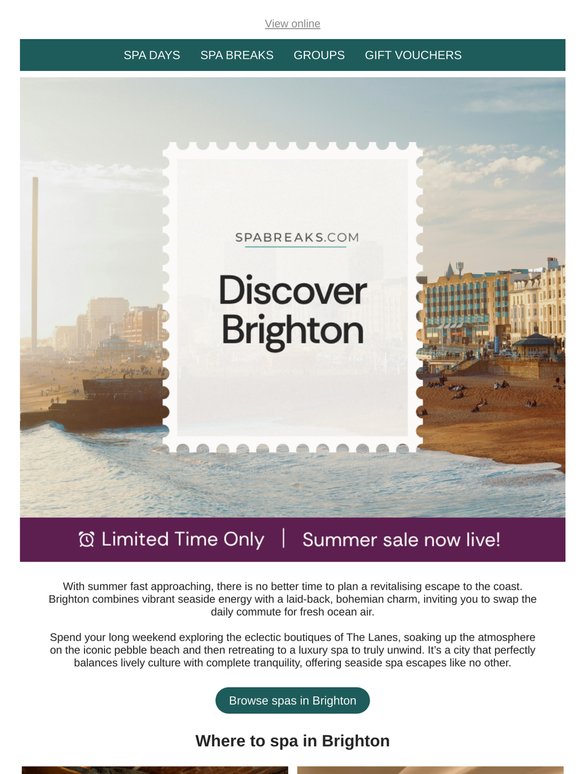 Where to spa in Brighton