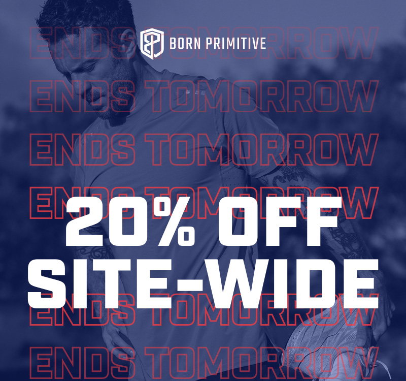 Ends Tomorrow 20% Off Site-Wide