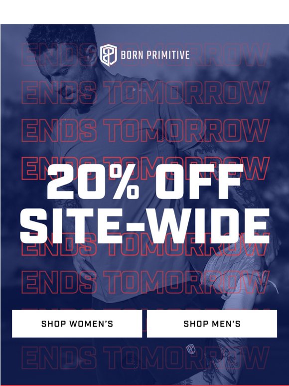 SALE ENDS TOMORROW