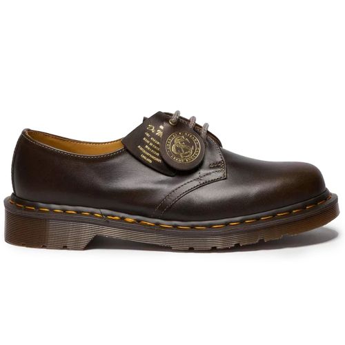 Dr. Martens Made In England 1461 Classic Calf Leather Shoes - Sepia