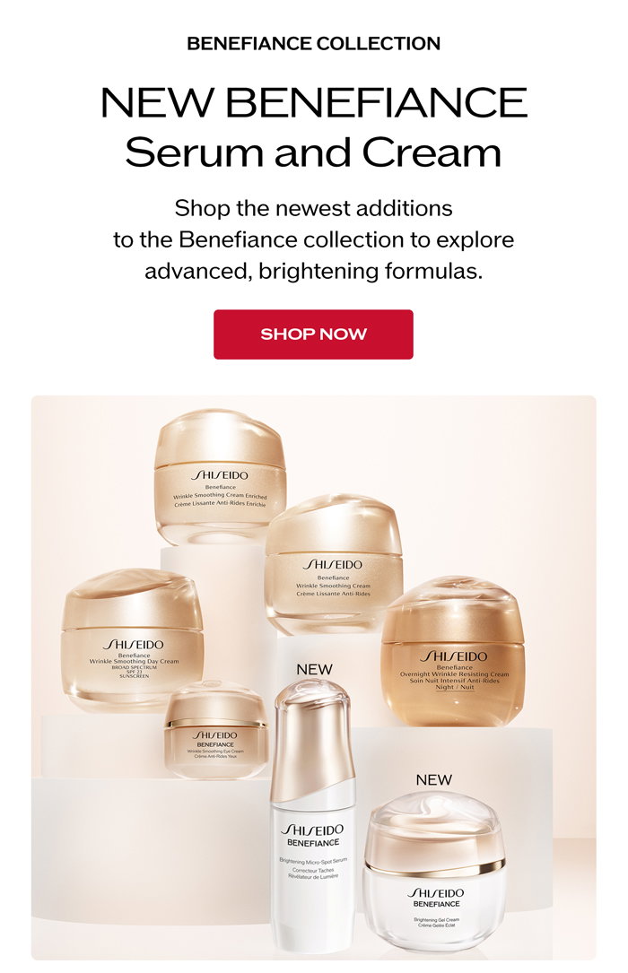 Shop the Benefiance Collection and our new Brightening Serum and Cream.