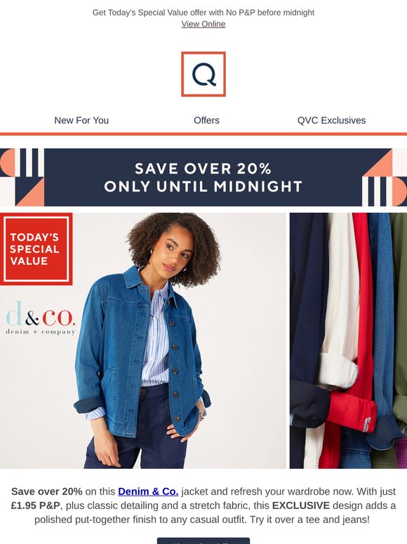 6 hours left! Save over 20% on a Denim & Co exclusive