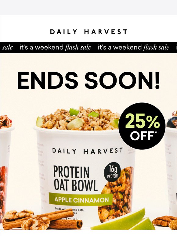 25% off ends soon