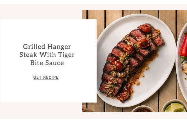 Grilled Hanger Steak With Tiger Bite Sauce