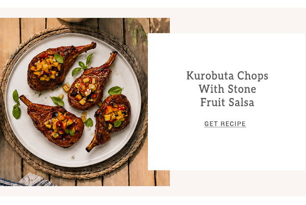 Kurobuta Chops With Stone Fruit Salsa