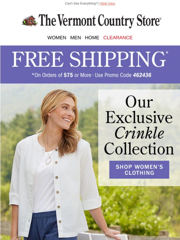 Shop our crinkle cotton collection