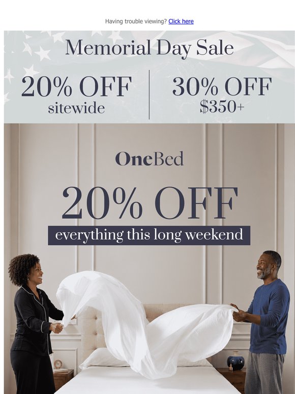 Memorial Day Sale Starts Now