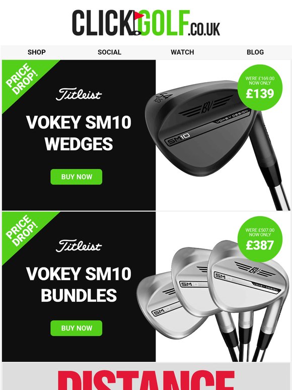 ⬇️ | Price Drop! Vokey SM10 Wedges
