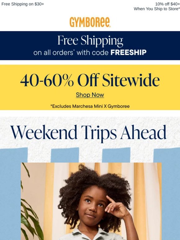 40-60% Off Must-Pack Looks for Weekend Getaways