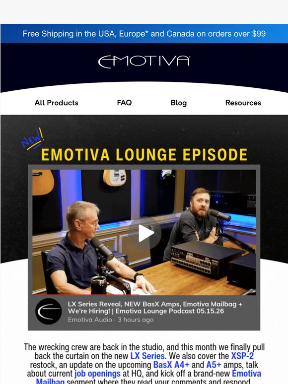 🎙️Emotiva Lounge Podcast is live: LX Series Reveal